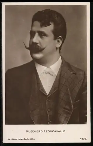 AK Portrait Ruggiero Leoncavallo