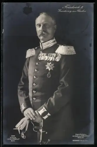 AK Friedrich II. Grossherzog von Baden in Paradeuniform