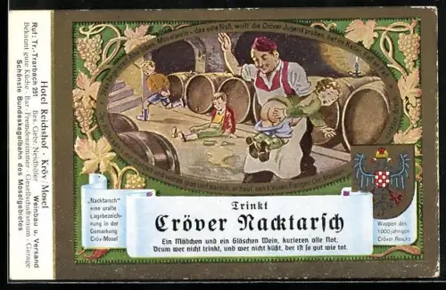 AK Kröv, Trinkt Kröver Nacktarsch, Braumeister haut Kindern auf den Po