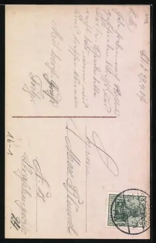 Foto-AK Fünf Frauen an der Quelle eines Flusses