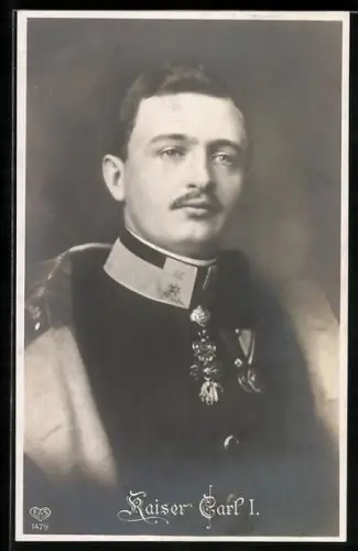 AK Kaiser Karl I. von Österreich mit Orden