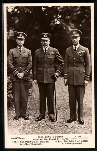 AK King George, Prince of Wales & Duke of York in Uniform