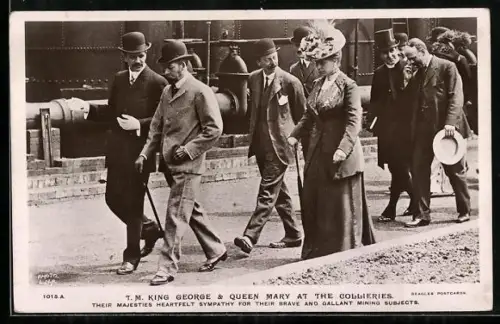 AK King George and Queen Mary at the Collieries
