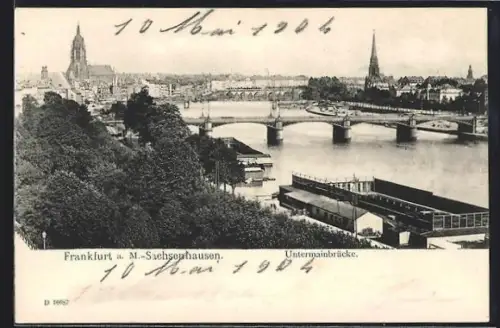 AK Frankfurt a. M.-Sachsenhausen, Untermainbrücke