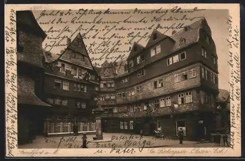 AK Alt-Frankfurt, Fischergasse, Rosen-Eck