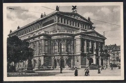 AK Frankfurt a. M., Opernhaus