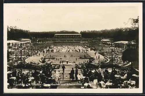 AK Frankfurt-Niederrad, Stadion-Planschbecken und Schwimmbad