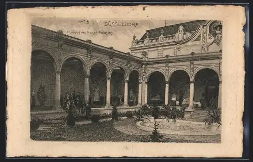Künstler-AK Düsseldorf, Ehrenhof des Kunstpalastes