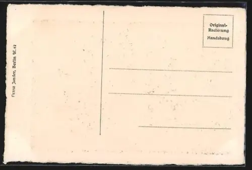 Künstler-AK Dresden, Schloss Moritzburg