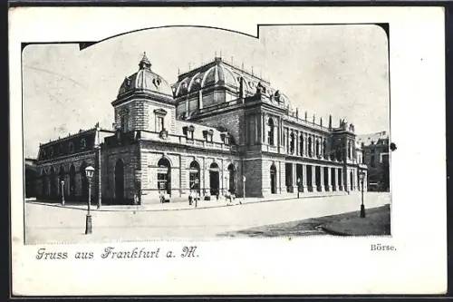 AK Frankfurt a. M., Börse, Schmuckrahmen