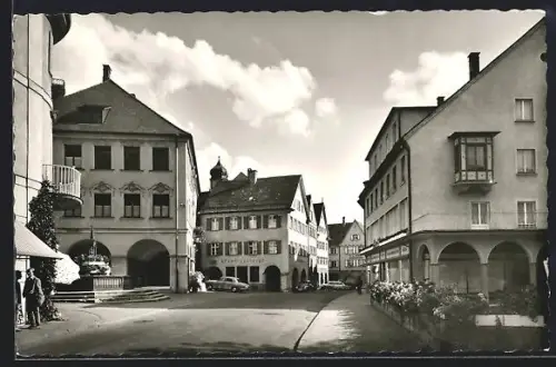 AK Leutkirch /Allgäu, Partie beim Rathaus