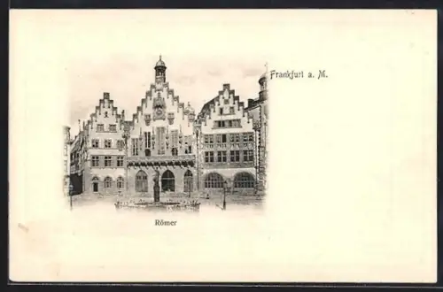 AK Alt-Frankfurt, Römer aus der Vogelschau