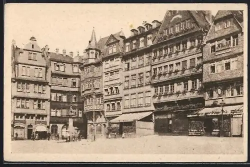 AK Alt-Frankfurt, Partie am Römerberg