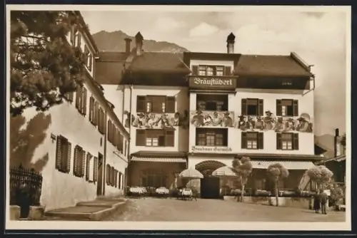 AK Garmisch, Brauhaus Garmisch, Bräustüberl