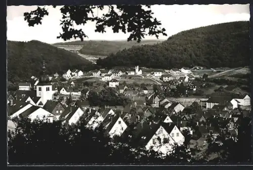 AK Eisern /Siegen, Totalansicht aus der Vogelschau