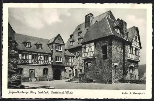AK Bacharach /Rh., Jugendherberge Burg Stahleck