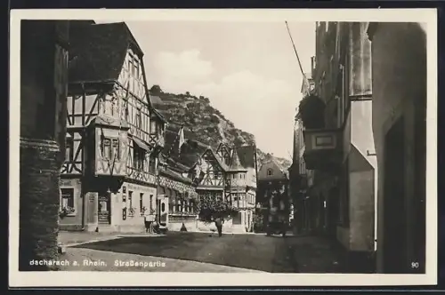 AK Bacharach /Rh., Strassenpartie