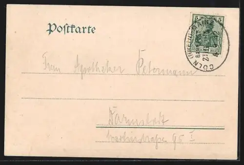 AK Bacharach /Rh., Strassenpartie mit Torturm