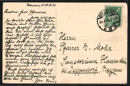 AK Bremen, Rathaus, Portal der Südfront