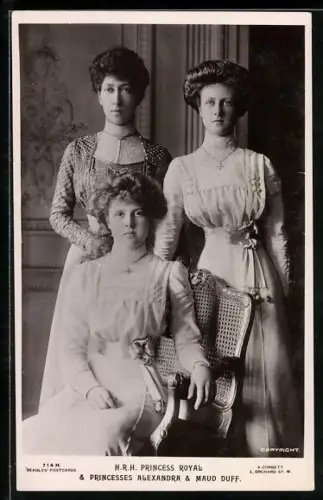 AK Princess Royal & Princess Alexandra & Maud Duff