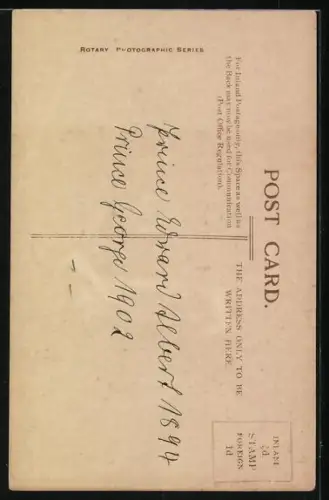 AK Prinz Edward mit seinem kleinen Bruder George