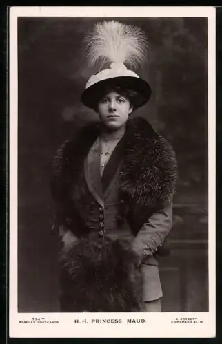 AK Königshaus von England, Princess Maud