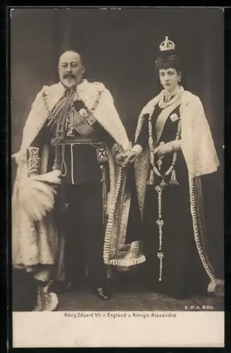 AK König Eduard VII. von England und Königing Alexandra