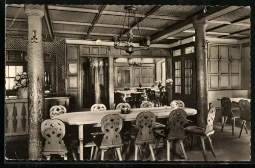 AK Varnhalt /Baden-Baden, Gasthaus Winzerstuben Zum Adler, Hauptausschank der Winzergenossenschaft, Innenansicht