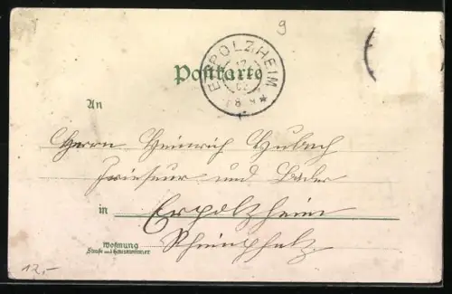 Lithographie Mannheim, Lindenhof-Überführung