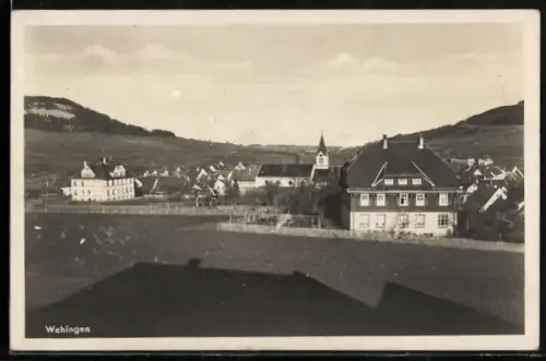 AK Wehingen, Ortsansicht mit Umgebung