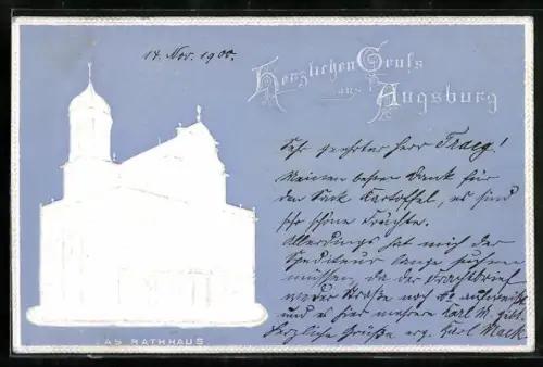 Präge-AK Augsburg, Rathaus