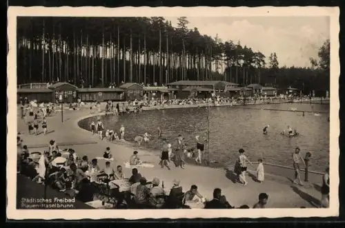 AK Plauen-Haselbrunn, Städtisches Freibad