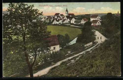 AK Pleinfeld, Ortsansicht vom nordöstl. Blick