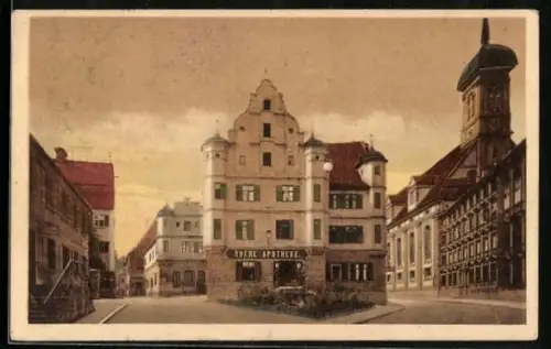 AK Dillingen a. D., Obere Apotheke, Post, Lyceum