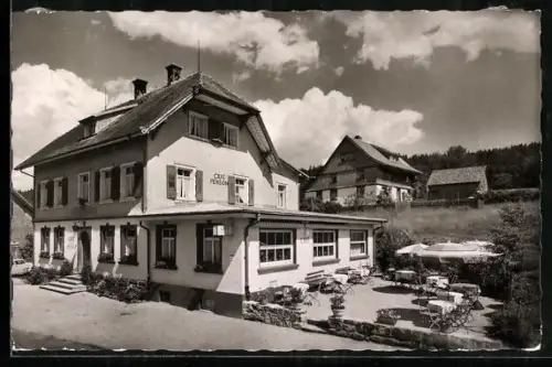 AK Hinterzarten, Café Pension Faller, Terrasse