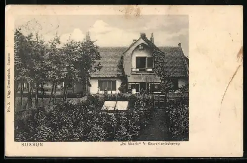 AK Bussum, Villa De Maerle, `s-Gravenlandscheweg