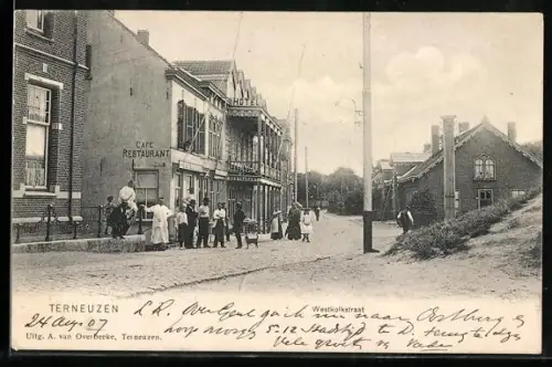 AK Terneuzen, Westkolkstraat, Hotel, Cafe-Restaurant