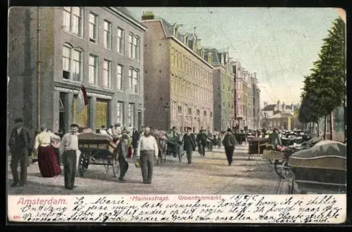 AK Amsterdam, Mamixstraat, Groentenmarkt