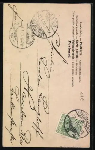 AK Buchstabe E, Mädchen sitzen unter einem Schirm, schöne Frau mit Rosen