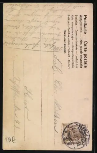 AK Buchstabe Y, Mädchen mit weissen Tauben