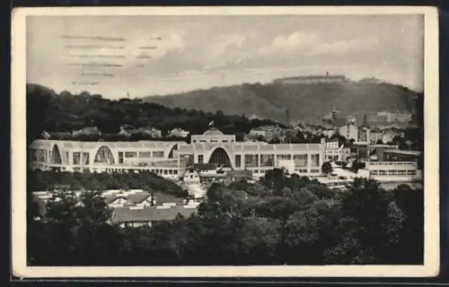 AK Brünn, Panorama des Ausstellungsgeländes