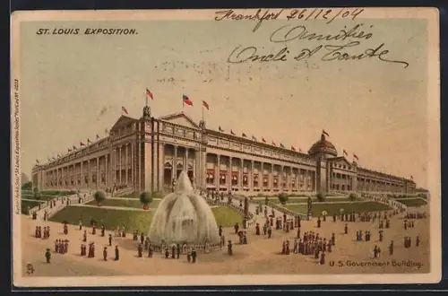 Lithographie St. Louis, U-MO, U.S. Government Building