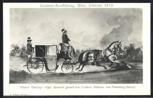 AK Wien, Amatuer-Ausstellung 1913, Wiener Equipage