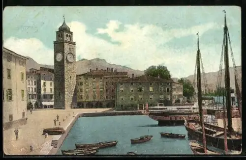 AK Riva, II Porto colla torre Aponale