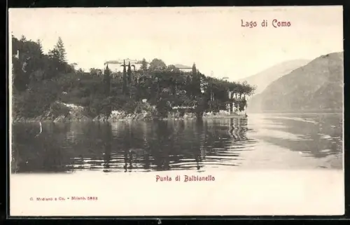 AK Punta Balbianello /Lago di Como, Panorama