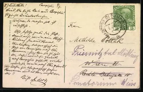 AK Madonna di Campiglio, Teilansicht der Ortschaft