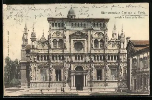 AK Certosa di Pavia, La Facciata