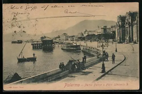AK Palermo, Porta Felice e Foro Umberto I.