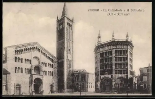 AK Parma, La Cattedrale e il Battistero