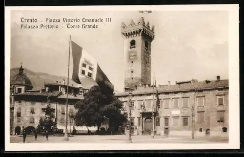 AK Trento, Palazzo Pretorio e Torre Grande, Piazza Vittorio Emanuele III